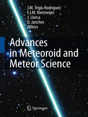 cover image of Advances in Meteoroid and Meteor Science